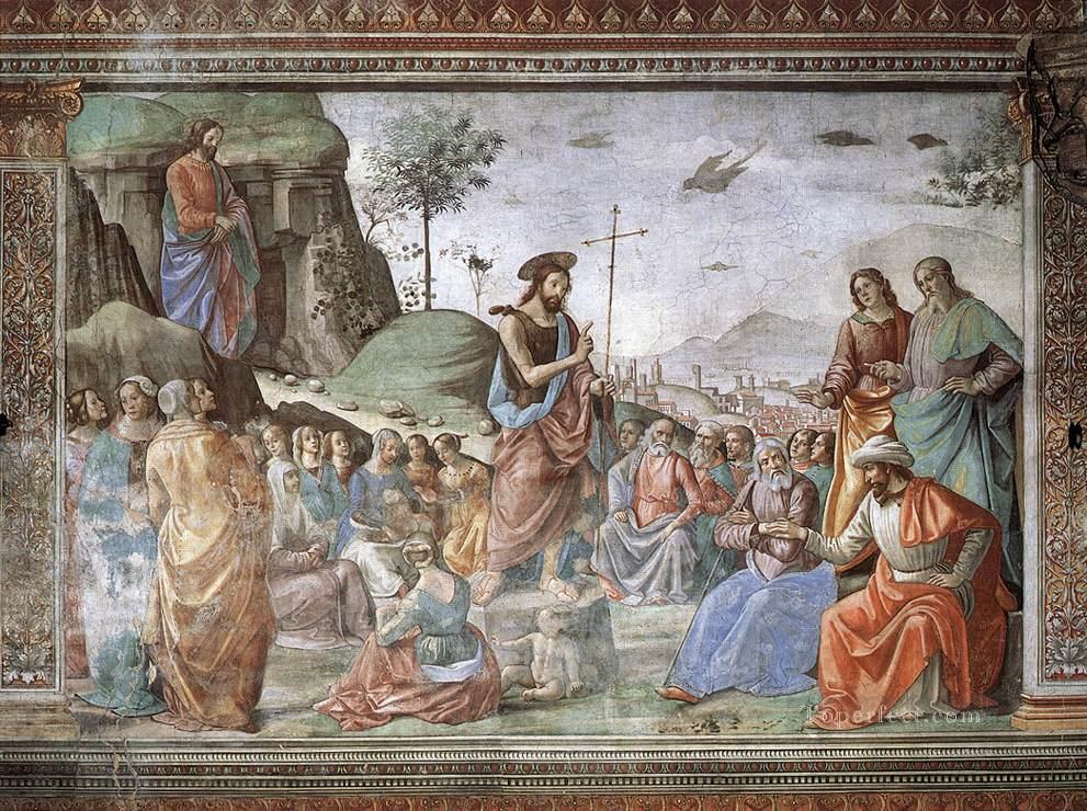 洗礼者聖ヨハネの説教 ルネサンス フィレンツェ ドメニコ・ギルランダイオ油絵